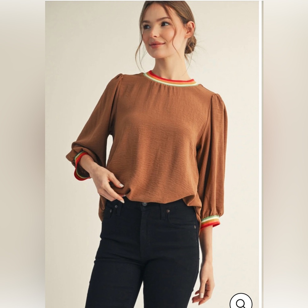 NWT Jodifl brown blouse